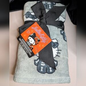 Sanrio Hello Kitty Skeleton Halloween Gothic Spooky Themed Hand Towels 2 Pack